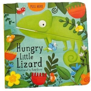 Source Unknown Kids Book - Green and Blue Pull Tab Book